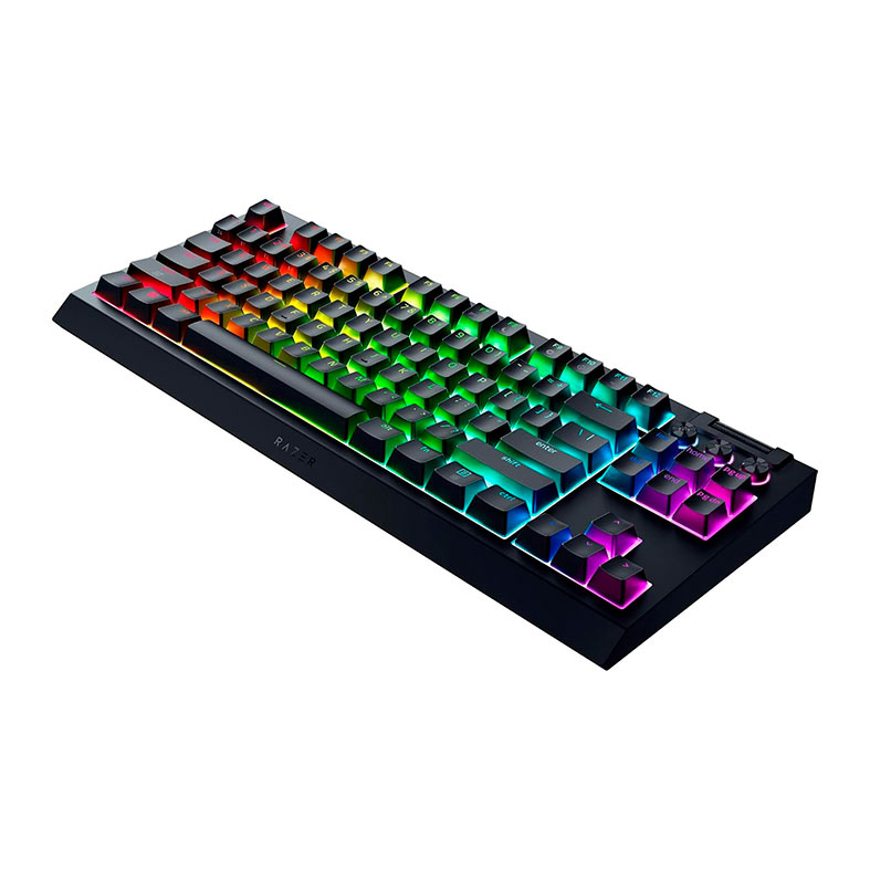 Teclado Mecanico Razer BlackWidow V4 TKL, RGB, Switch Laranja, Wireless, Preto, RZ03-05480200-R3U1 - miniatura 4