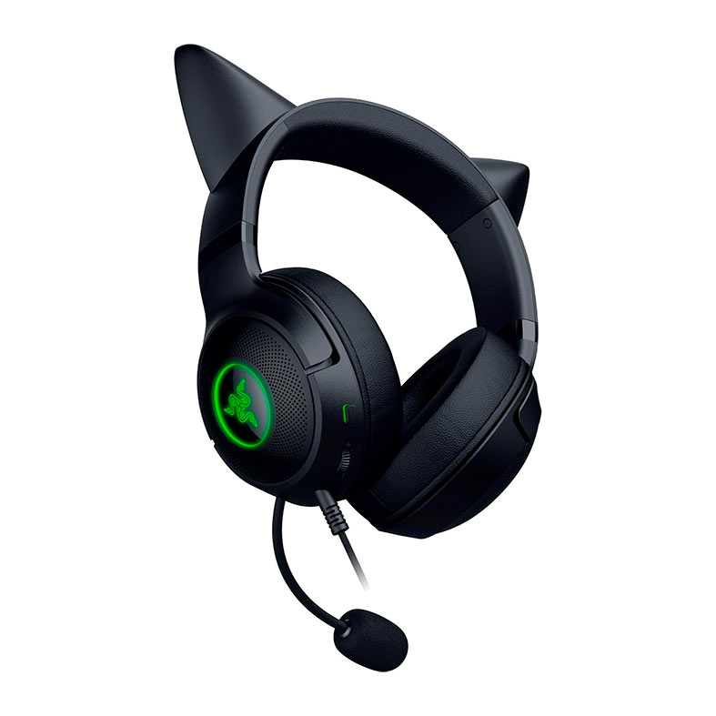 Headset Gamer Razer Kraken Kitty V2, RGB, Drivers 40mm, Preto, RZ04-04730100-R3U1 - miniatura 6