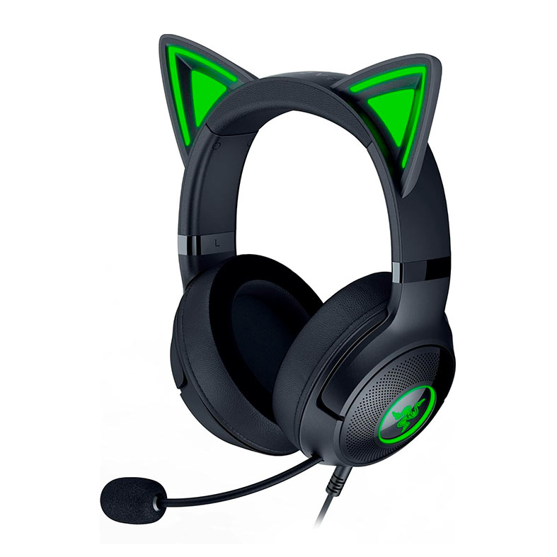 Headset Gamer Razer Kraken Kitty V2, RGB, Drivers 40mm, Preto, RZ04-04730100-R3U1 - miniatura 3