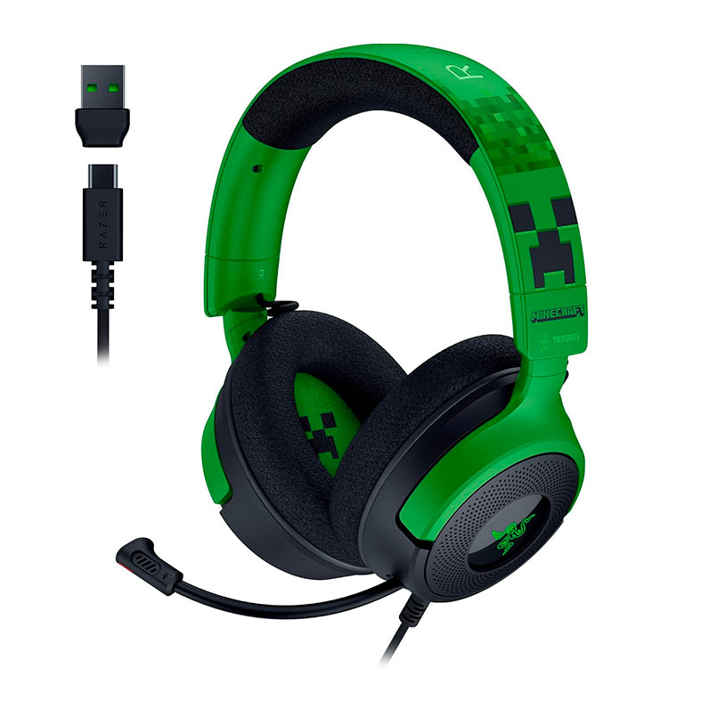 Headset Gamer Razer Kraken V4 X Minecraft Edition, Drivers 40mm, RZ04-05180200-R3M1 - miniatura 4