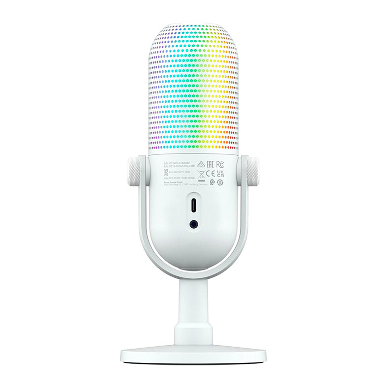 Microfone Razer Seiren V3 Chroma, RGB, USB, Branco, RZ19-05060200-R3U1 - miniatura 4