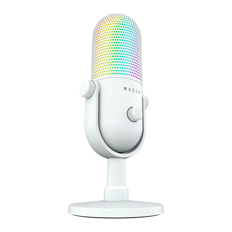 Microfone Razer Seiren V3 Chroma, RGB, USB, Branco, RZ19-05060200-R3U1 - miniatura 3