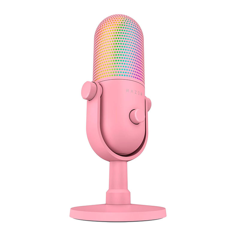 Microfone Razer Seiren V3 Chroma, RGB, USB, Rosa, RZ19-05060300-R3U1 - miniatura 3