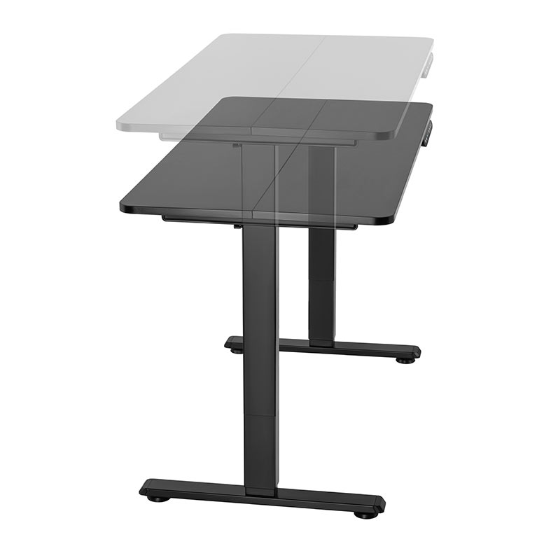Mesa Gamer Brateck com Regulagem de Altura, 1Motor, 120cm, Preto, S08-22RSE-B-B - miniatura 6