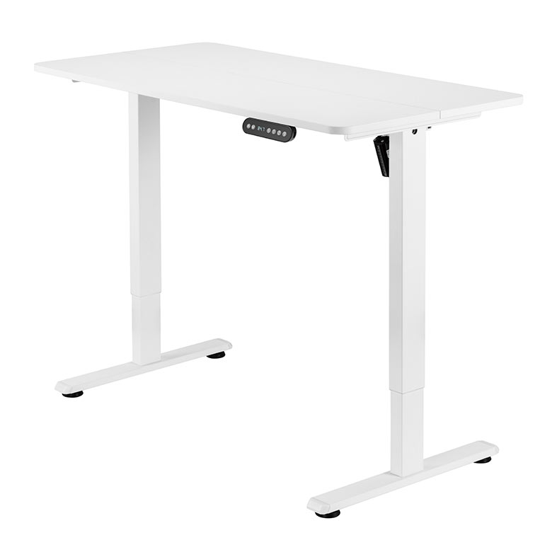 Mesa Gamer Brateck com Regulagem de Altura, 1 Motor, 120cm, Branco, S08-22RSE-B-W - miniatura 3