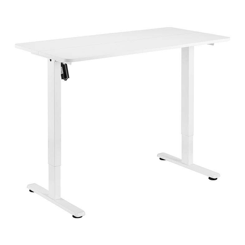 Mesa Gamer Brateck com Regulagem de Altura, 1 Motor, 120cm, Branco, S08-22RSE-B-W - miniatura 5