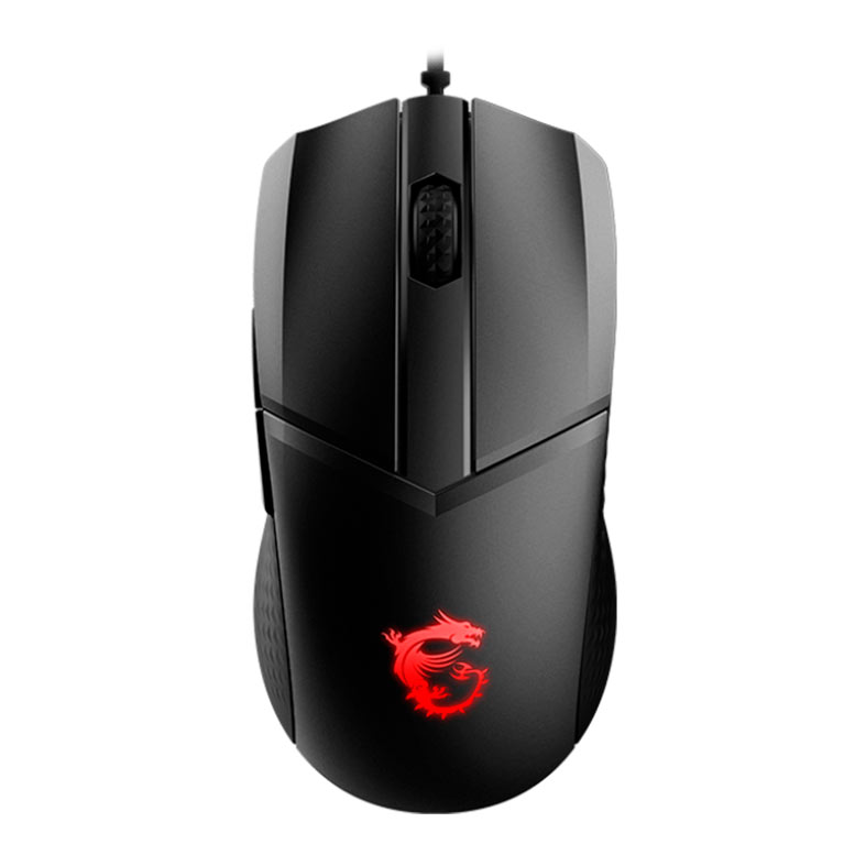 Mouse Gamer MSI Cluth GM41 Lightweight V2, RGB, USB, 16000DPI, 6 Botoes, Preto, CLUTCH-GM41-LIGHTWEIGHT-V2 - imagem 1
