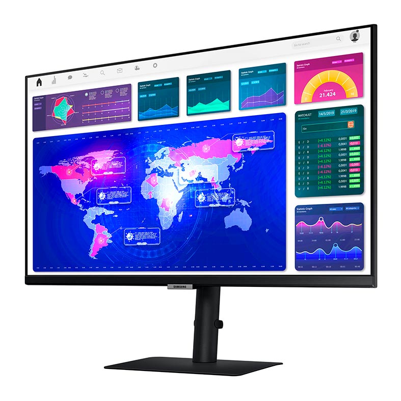 Monitor Samsung ViewFinity S6, 27 Pol., IPS, WQHD, 5ms, 75Hz, FreeSync, HDMI/DP/USB-c, LS27A600UULXZD - miniatura 3