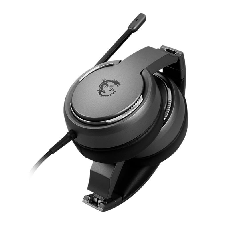 Headset Gamer MSI GH40 ENC, 7.1 Virtual, Drivers 40mm, USB, Preto, IMMERSE-GH40-ENC - miniatura 4