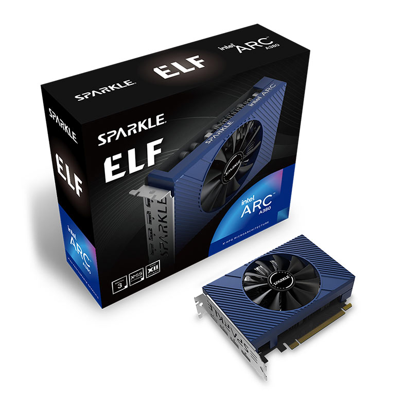 Placa de Video Sparkle Intel ARC A380 ELF, 6GB, GDDR6, 96-bit, SA380E-6G - miniatura 3