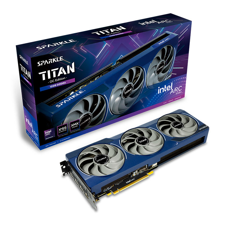 Placa de Video Sparkle Intel ARC B580 Titan OC, 12GB, GDDR6, 192-bit, SB580T-12GOC - miniatura 3