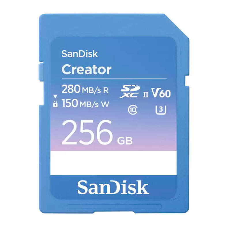 Cartao de Memoria Sandisk Creator, 256GB, UHS-II, SDXC, SDSDXEP-256G-GNCIS - imagem 1