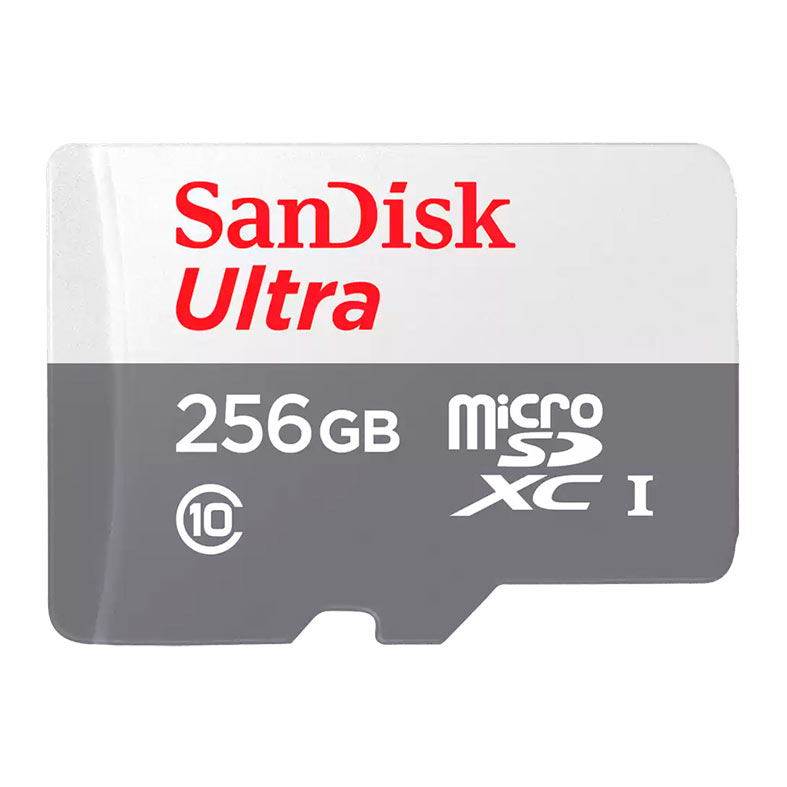 Cartao de Memoria Sandisk Ultra, 256GB, MicroSDXC + Adaptador, SDSQUNR-256G-GN6TA - imagem 1