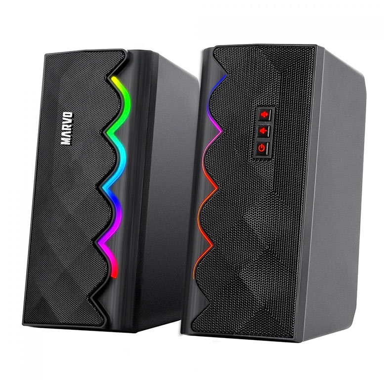 Caixa de Som Marvo SG-269, RGB, 2x3W RMS, Bluetooth, Preto, SG-269 - miniatura 4