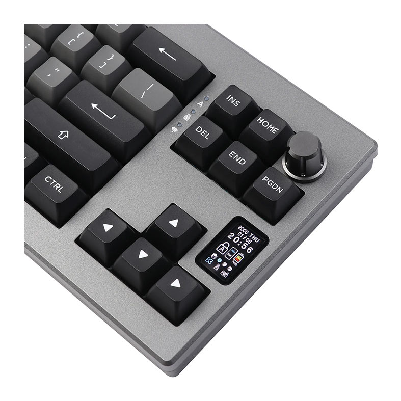 Teclado Mecanico Epomaker Shadow X, ARGB, Switch Budgerigar, Black Silver, SHADOWX-BS-BD - miniatura 6