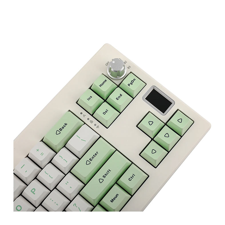 Teclado Mecanico Epomaker Shadow X, ARGB, Switch Flamingo, White Green, SHADOWX-WG-FLG - miniatura 7