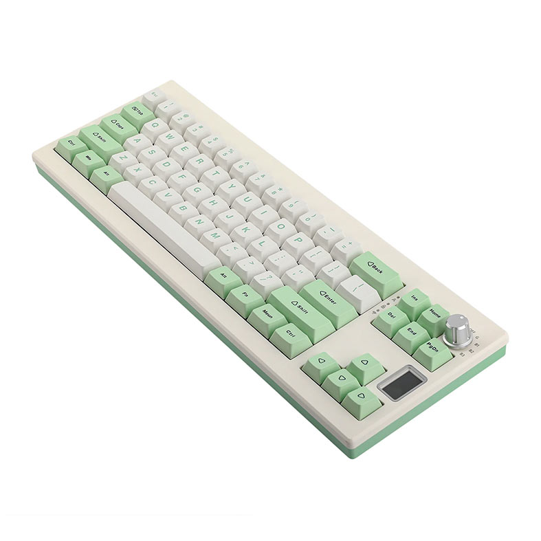 Teclado Mecanico Epomaker Shadow X, ARGB, Switch Flamingo, White Green, SHADOWX-WG-FLG - miniatura 5