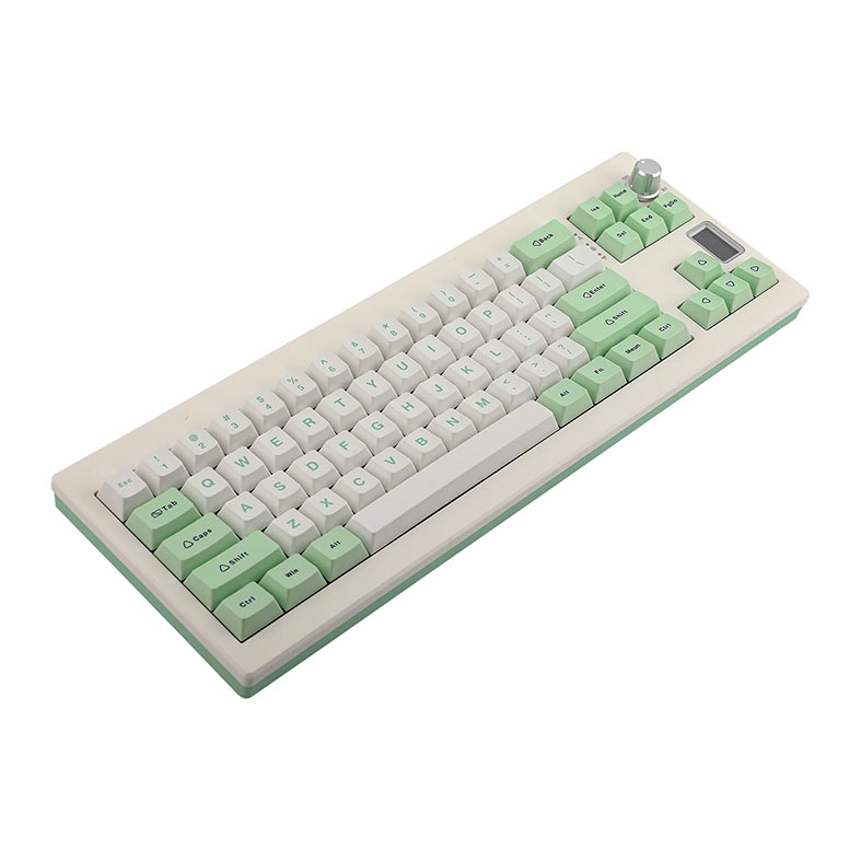 Teclado Mecanico Epomaker Shadow X, ARGB, Switch Flamingo, White Green, SHADOWX-WG-FLG - miniatura 4