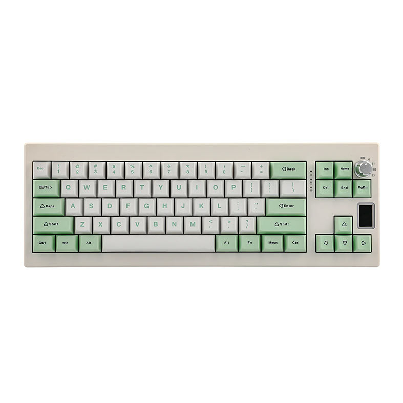 Teclado Mecanico Epomaker Shadow X, ARGB, Switch Flamingo, White Green, SHADOWX-WG-FLG - miniatura 3