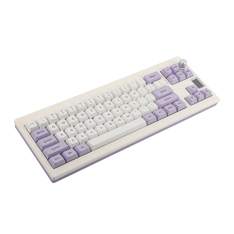 Teclado Mecanico Epomaker Shadow X, ARGB, Switch Flamingo, White Purple, SHADOWX-WP-FLG - miniatura 4