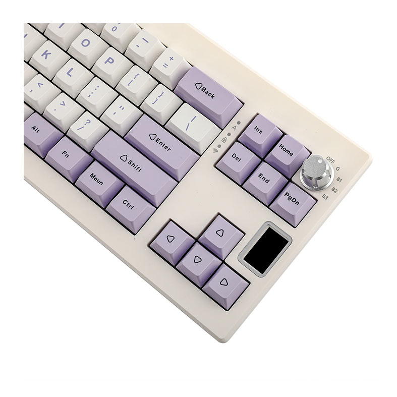 Teclado Mecanico Epomaker Shadow X, ARGB, Switch Wisteria, White Purple, SHADOWX-WP-WS - miniatura 7