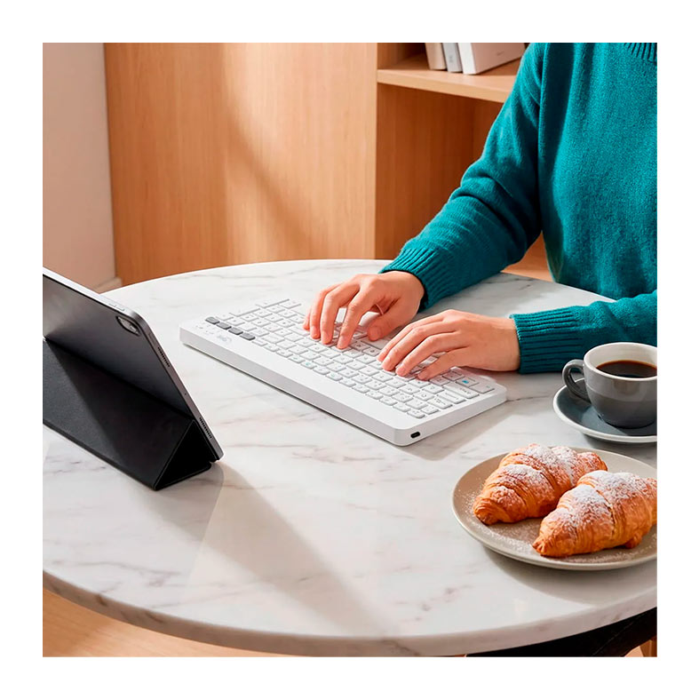 Teclado Sem Fio Slim GET Shift, Bluetooth, Branco, SHITF- WH - miniatura 3