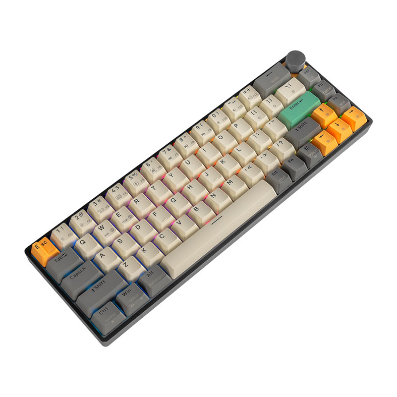 Teclado Mecanico Skyloong GK68, RGB, Switch Optico Vermelho, Tigry, SKL-GK68-RGB-RD-TY - miniatura 3