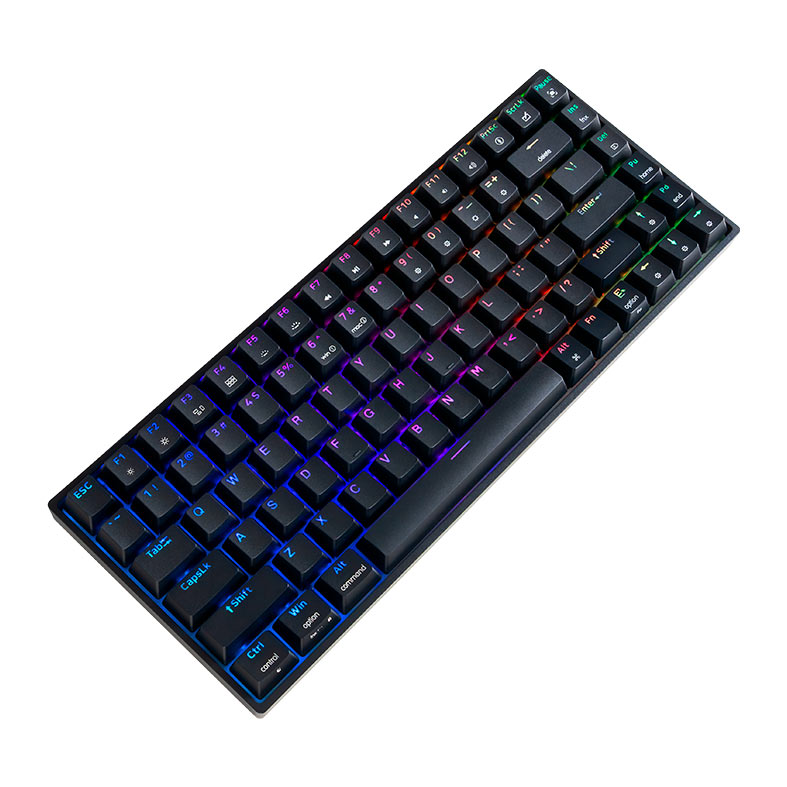 Teclado Mecanico Skyloong GK84, RGB, Switch Optico Azul, Preto, SKL-GK84-RGB-RD-BK - miniatura 3