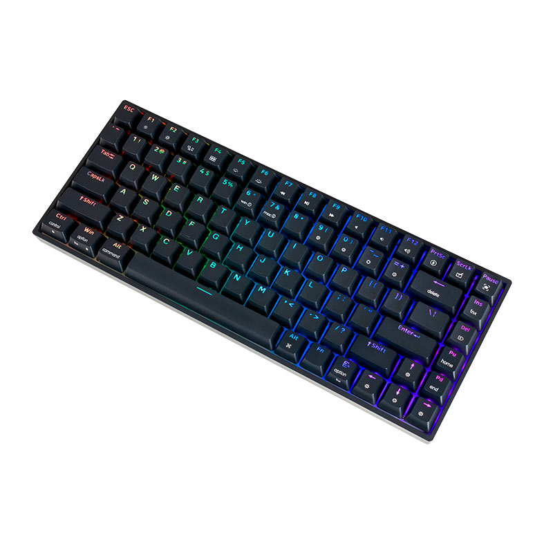 Teclado Mecanico Skyloong GK84, RGB, Switch Optico Azul, Preto, SKL-GK84-RGB-RD-BK - miniatura 4