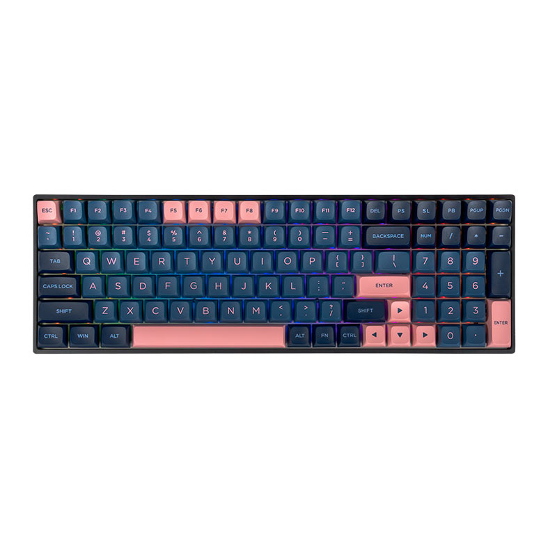 Teclado Mecanico Skyloong GK96, RGB, Switch Optico Vermelho, Azul e Rosa, SKL-GK96-RGB-RD-BL-PK - imagem 1