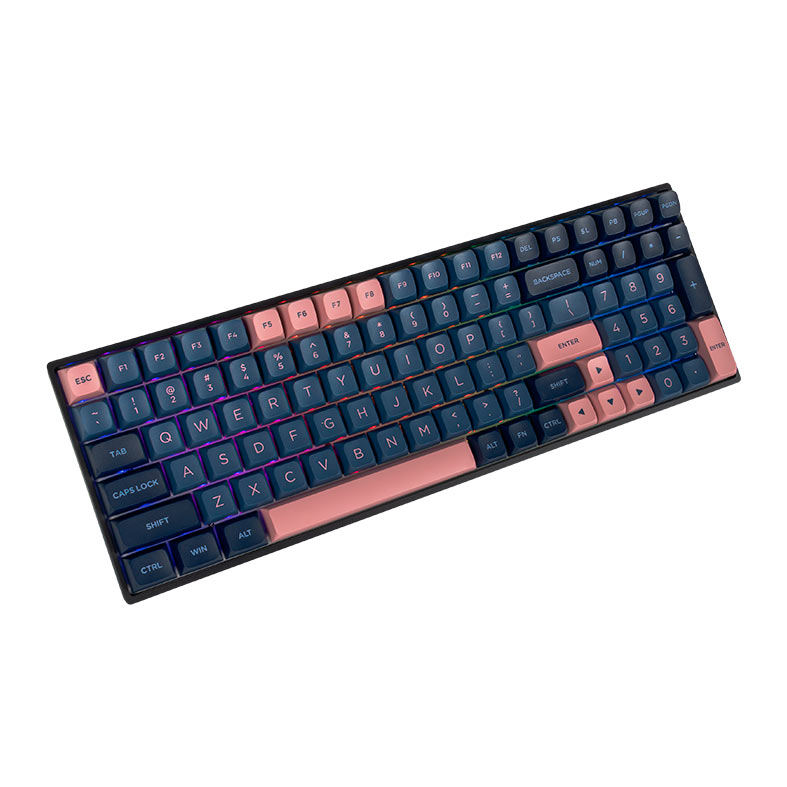 Teclado Mecanico Skyloong GK96, RGB, Switch Optico Vermelho, Azul e Rosa, SKL-GK96-RGB-RD-BL-PK - miniatura 3