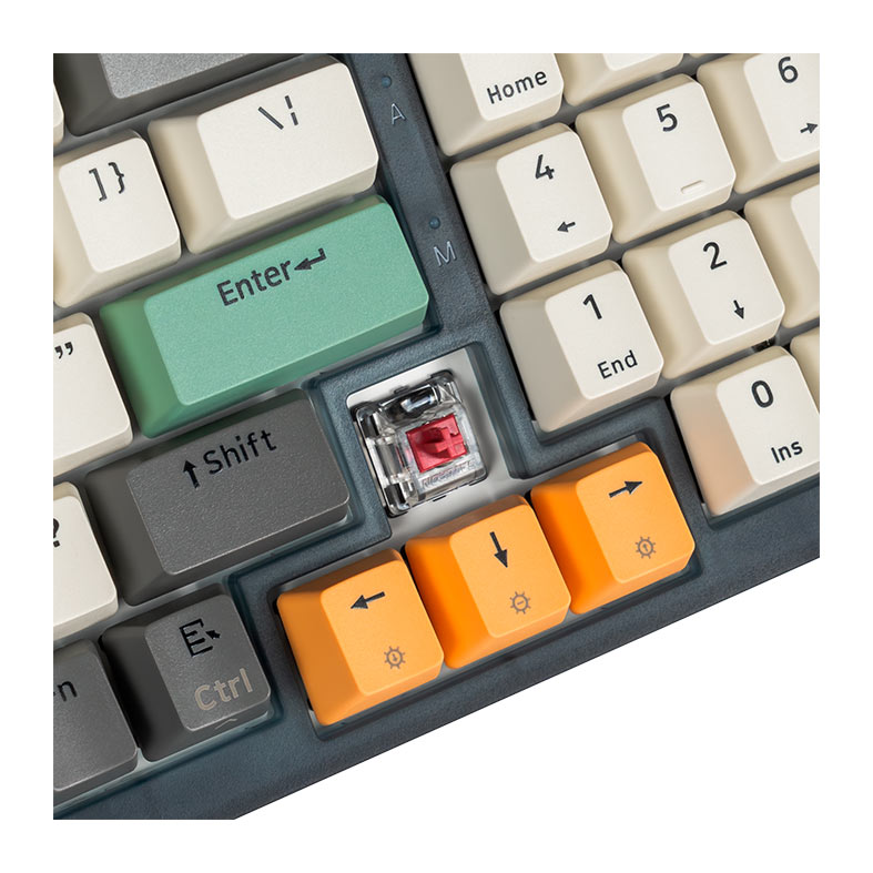 Teclado Mecanico Skyloong GK980, RGB, Switch Optico Vermelho, Tigry, SKL-GK980-RGB-RD-TY - miniatura 5