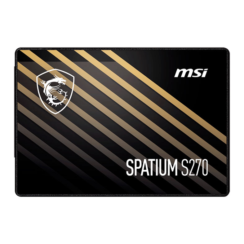 SSD MSI Spatium S270, 240GB, 2.5, Sata III 6GB/s, Leitura 500MB/s, Gravacao 400MB/s, SPATIUM-S270-240G - imagem 1