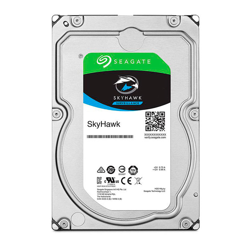 HD Seagate Skywawk, 1TB, 3.5, 5400 RPM, Sata III 6GB/s, Cache 256MB, ST1000VX013 - imagem 1