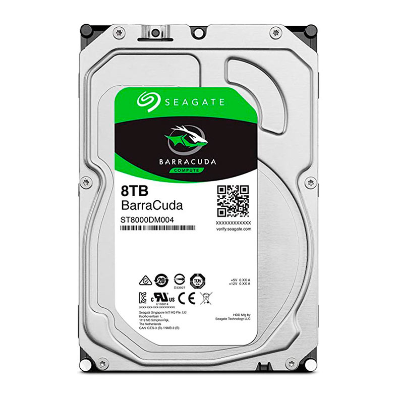 HD Seagate Barracuda, 8TB, 3.5, 5400 RPM, Sata III 6GB/s, Cache 256MB, ST8000DM004 - imagem 1