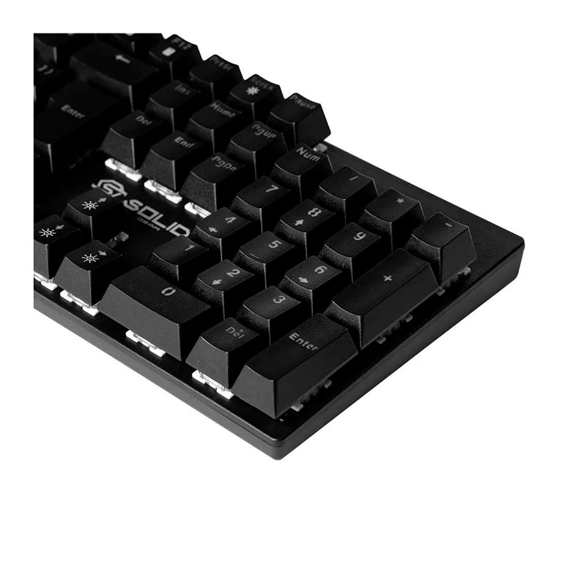 Teclado Mecanico Solid Gear Adamantium, RGB, Switch Outemu Azul, Preto, T-100 - miniatura 6