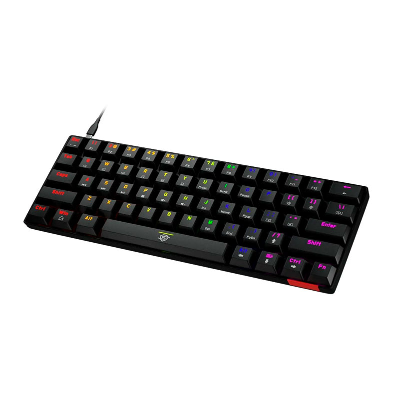 Teclado Mecanico Solid Gear Diamond 60, Rainbow, Switch Outemu Vermelho, Preto, T-200 - miniatura 3