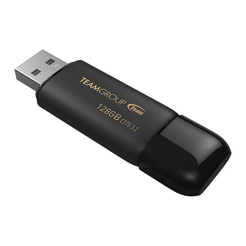 Pen Drive Team Group C175, 128GB, USB 3.2, Preto, TC1753128GB01 - miniatura 4
