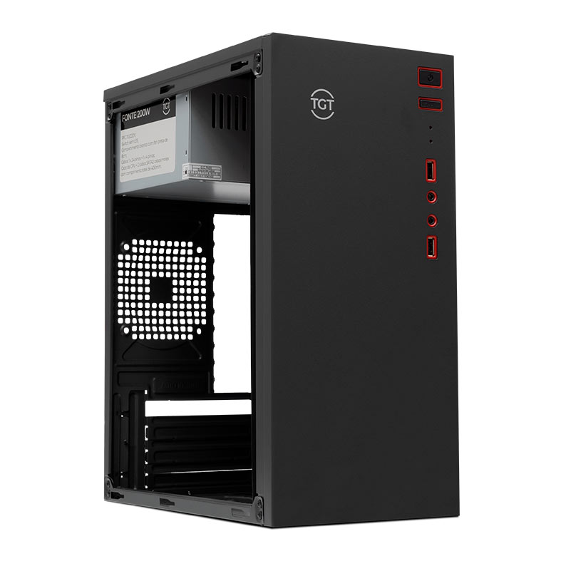 Gabinete TGT B110, Com Fonte TGT 200W, Preto, TGT-B110F200W-PR01 - miniatura 5