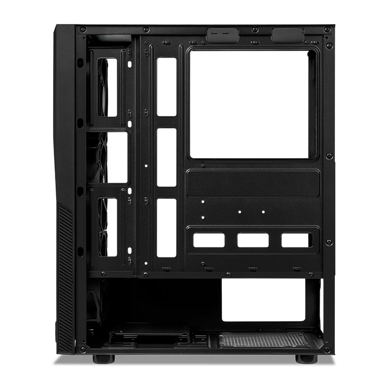 Gabinete Gamer TGT Carbon V2, Mid-Tower, Lateral De Vidro, Com 3 Fans Rainbow, Preto, TGT-CBNV2-BK - miniatura 7