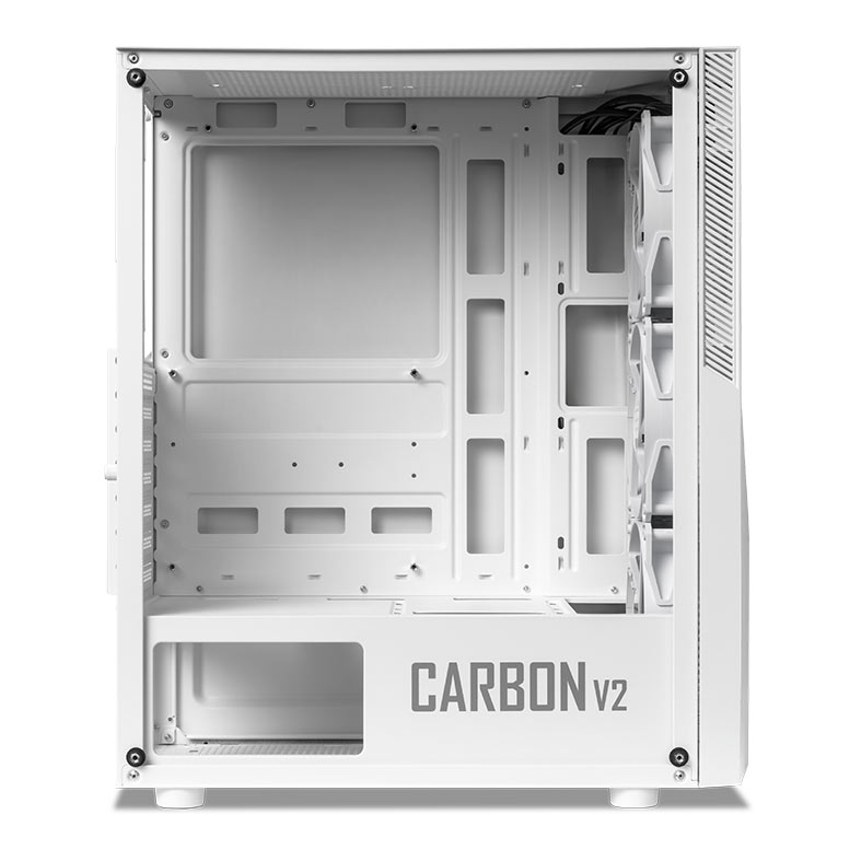 Gabinete Gamer TGT Carbon V2, RGB, Mid-Tower, Lateral De Vidro, Com 3 Fans, Branco, TGT-CBNV2-WH - miniatura 6