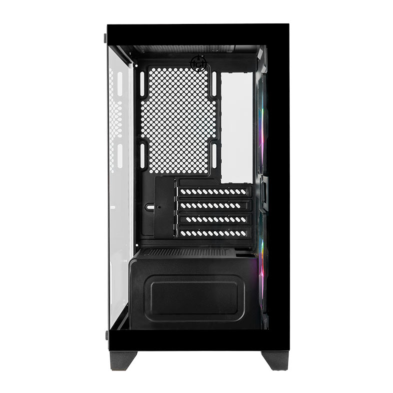 Gabinete Gamer TGT Gladiator, Rainbow, Mid-Tower, Lateral de Vidro, Com 2 Fans, Preto, TGT-GLD-BK - miniatura 5