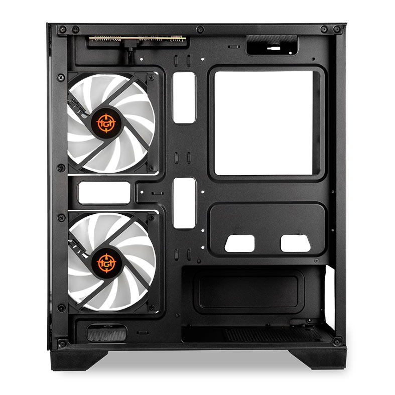 Gabinete Gamer TGT Gladiator, Rainbow, Mid-Tower, Lateral de Vidro, Com 2 Fans, Preto, TGT-GLD-BK - miniatura 8