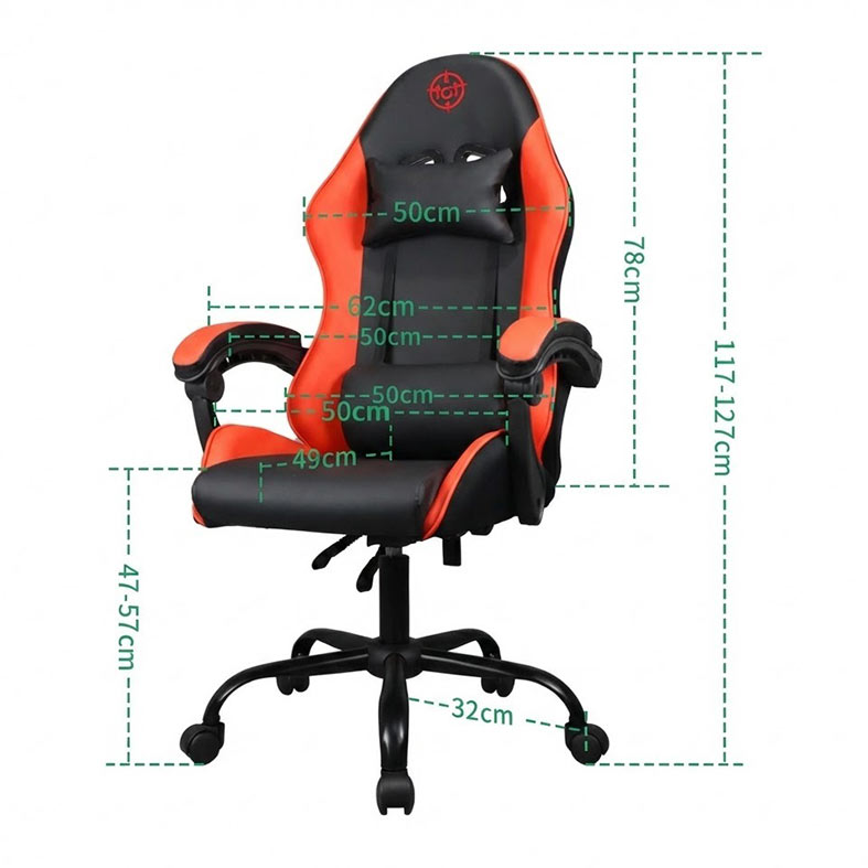 Cadeira Gamer TGT Heron, Preta e Vermelha, TGT-HR-BRD01 - miniatura 5