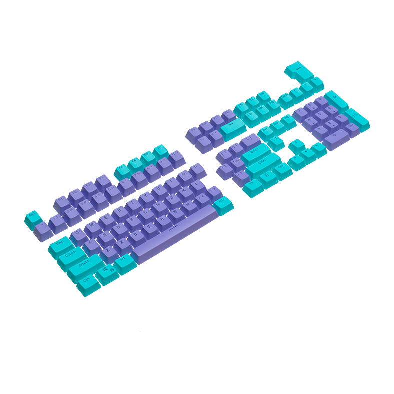 Keycap TGT Double Shot, PBT, Ciano e Roxo, TGT-KEY-CR01 - miniatura 3