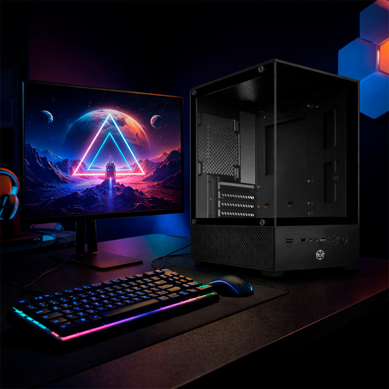 Gabinete Gamer TGT Legion, Mini-Tower, Lateral de Vidro, Preto, TGT-LGN-BK - miniatura 2