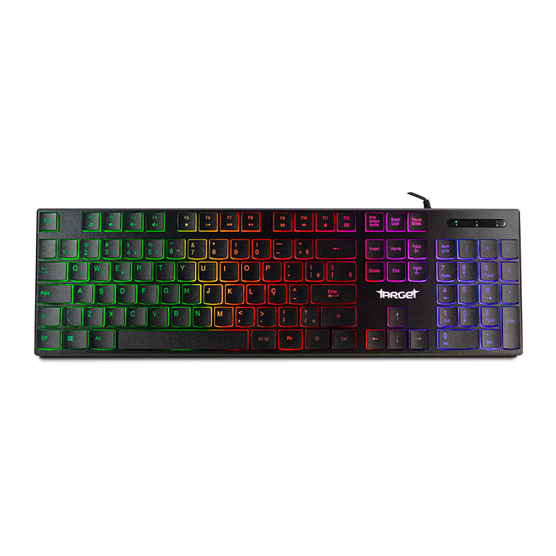 Kit Teclado e Mouse TGT Leopard 2, Rainbow, 1200 DPI, ABNT2, Preto, TGT-LP2-RBW01 - miniatura 3