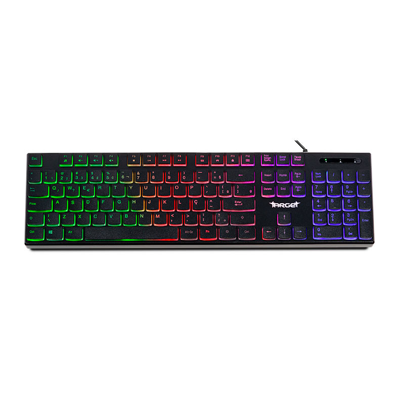Kit Teclado e Mouse TGT Leopard 2, Rainbow, 1200 DPI, ABNT2, Preto, TGT-LP2-RBW01 - miniatura 5