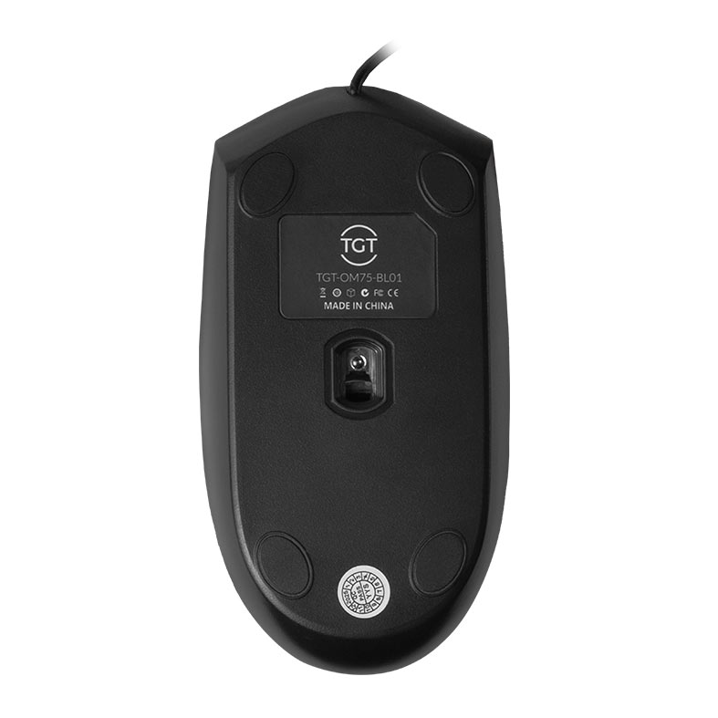 Mouse Office TGT OM75, 1200DPI, 3 Botoes, Preto, TGT-OM75-BL01 - miniatura 5