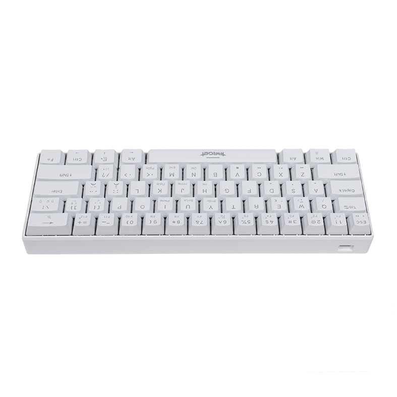 Teclado Mecanico Gamer TGT Sherman Compacto, Rainbow, ABNT2, Switch Huano Azul, Branco, TGT-SHCPTW-RBW01 - miniatura 5